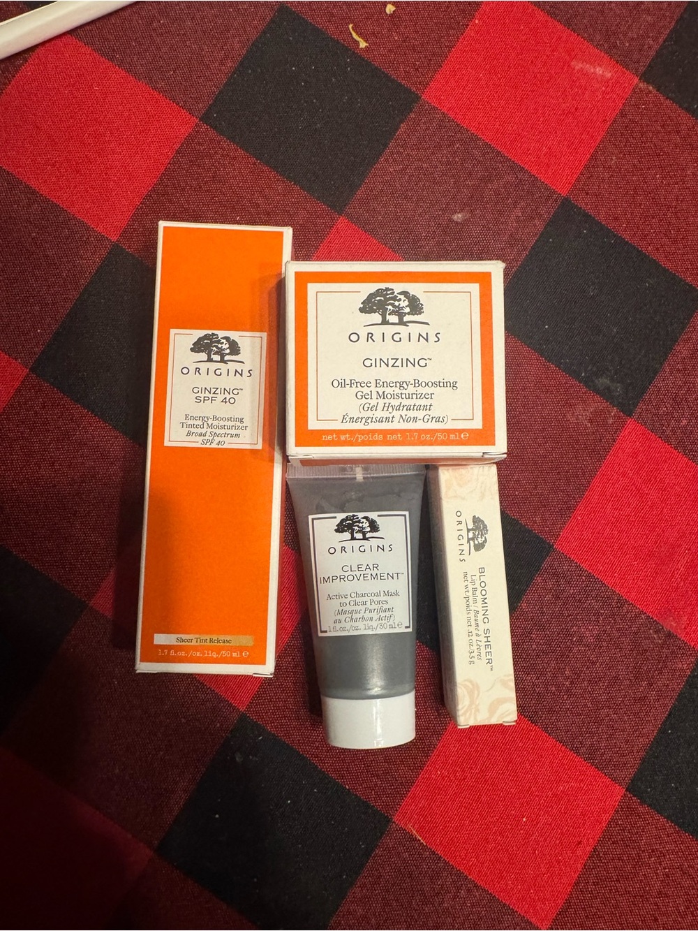 Origins Skincare Bundle — Orange, White, Gray